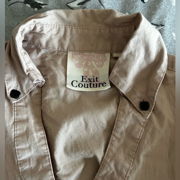 Vintage baby pink shirt/ Exit Couture - Picture 3 of 5